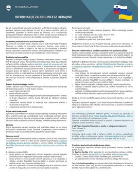 Informacije za begunce iz Ukrajine